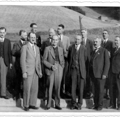 Groepsfoto, rond 1946