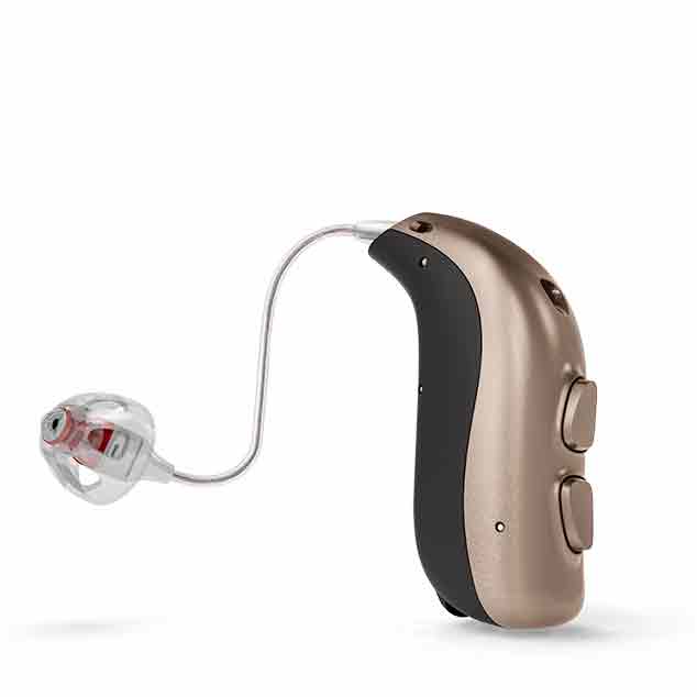 Gli apparecchi acustici miniRITE T di Bernafon con tecnologia DECS per utenti con perdite uditive da lievi a profonde.