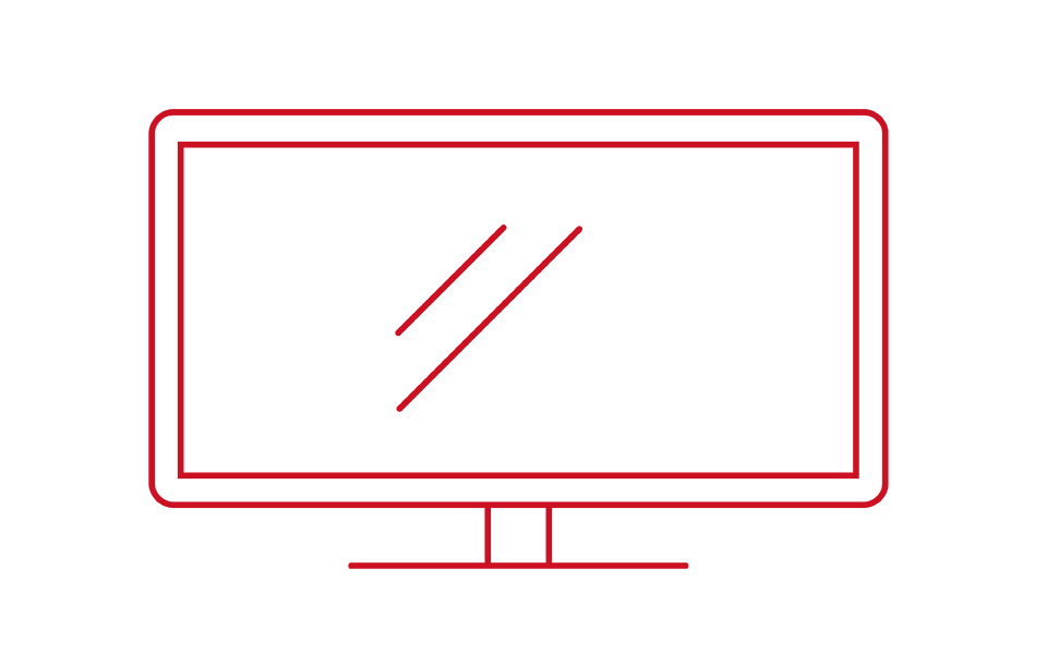 Illustration af en computerskærm
