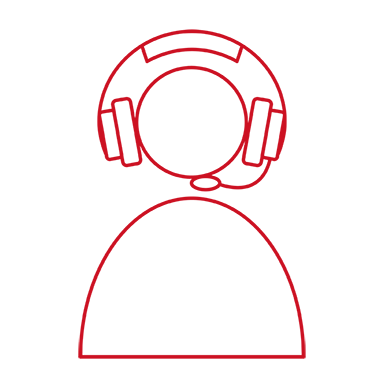 Ilustracja przedstawiająca pracownika obsługi klientów, noszącego zestaw słuchawkowy - obrazująca rozwiązywanie problemów ze Zdalnym Dopasowaniem