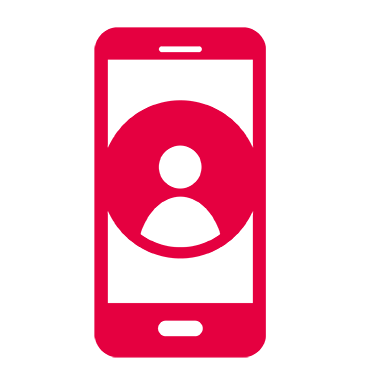 Illustration d'un appel vidéo sur smartphone.