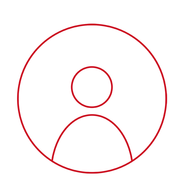 Illustration af en person i en cirkel, som viser påbegynd konsultationen
