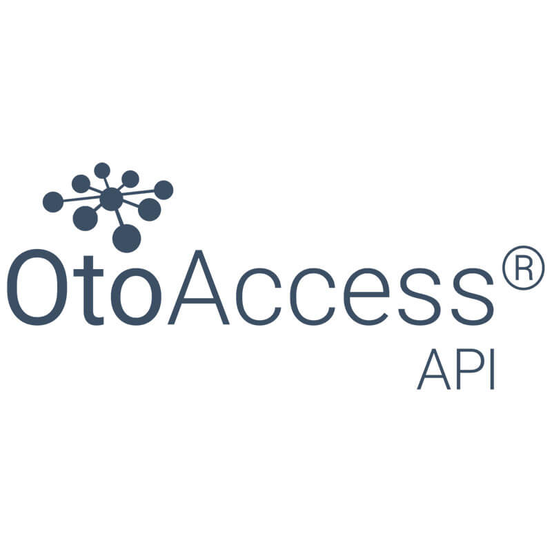 Logo for Interacoustics OtoAccess API, en software til integration af auditive data