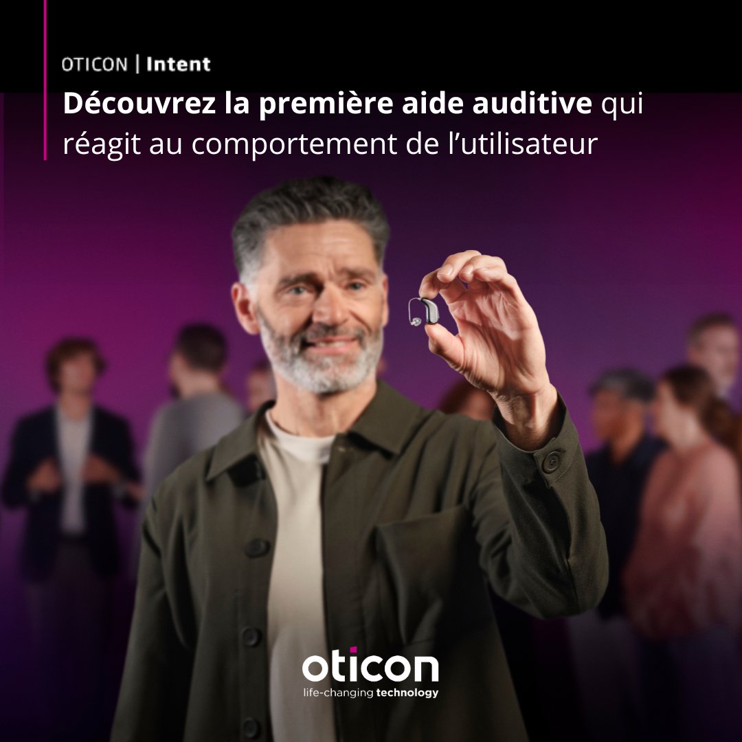 Oticon intent la première aide auditive qui réagit au comportement de l'utilisateur