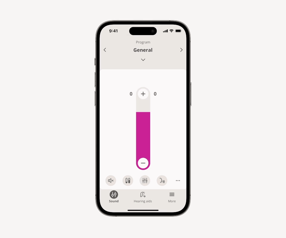 Aplicación Oticon Companion Una potente aplicación. Innumerables