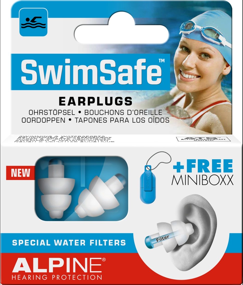 Zatyczki do uszu dla pływaków 