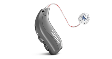 Philips HearLink MiniRITE T mit T-Spule für leichte bis schwere Hörverluste.