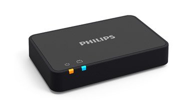 Adaptador para TV de Philips - Transmita el sonido directamente a sus audífonos desde su televisor.