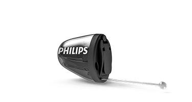 Appareil auditif intra-auriculaire Philips HearLink qui est invisible dans le conduit (IIC)