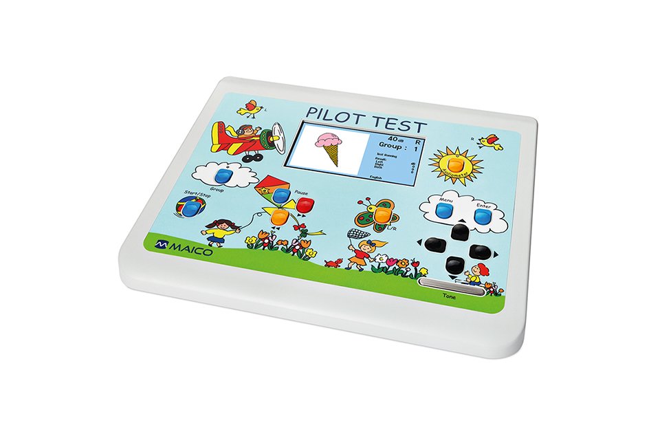 PILOT Test Audiometer für Kinder mit kindgerechten Grafiken