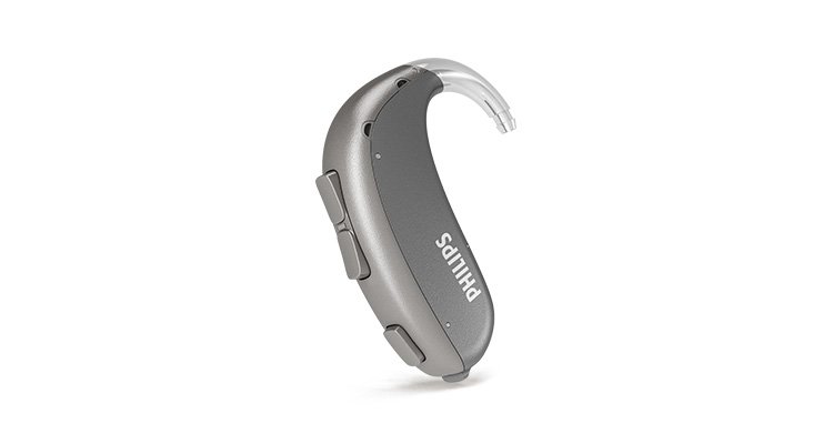 Wytrzymały zauszny aparat słuchowy Philips HearLink przeznaczony dla znacznego do głębokiego ubytku słuchu (BTE SP)