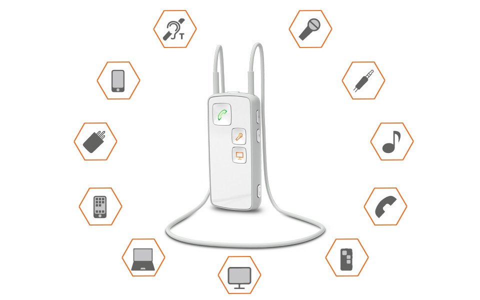 Use the Oticon Medical Streamer and wirelessly connect your Neuro 2 to all your favorite electronic devices