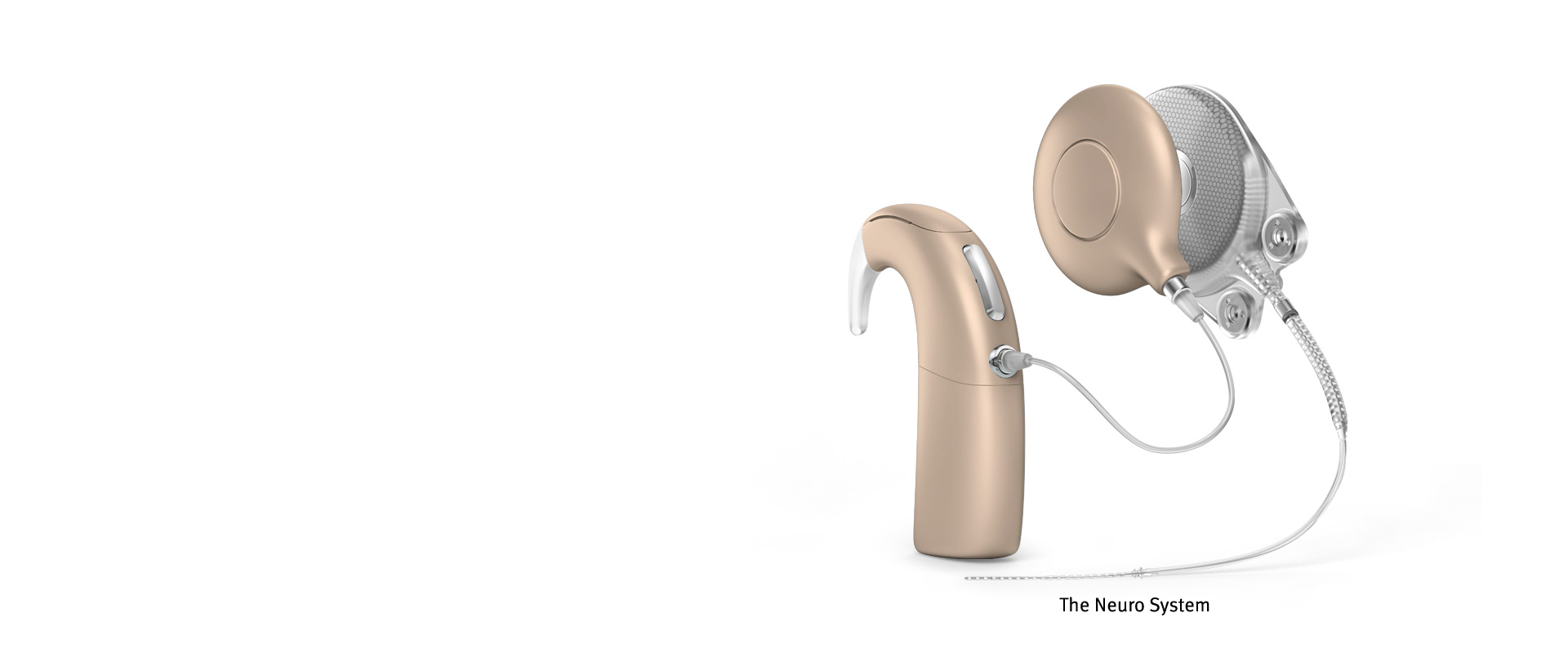 Sound processor Neuro 2 with antenna and ZTI implant